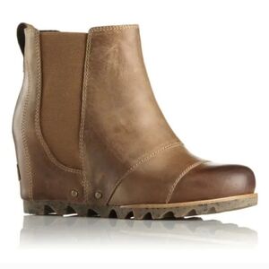 • Sorel • Lea Wedge Leather Casual Boot